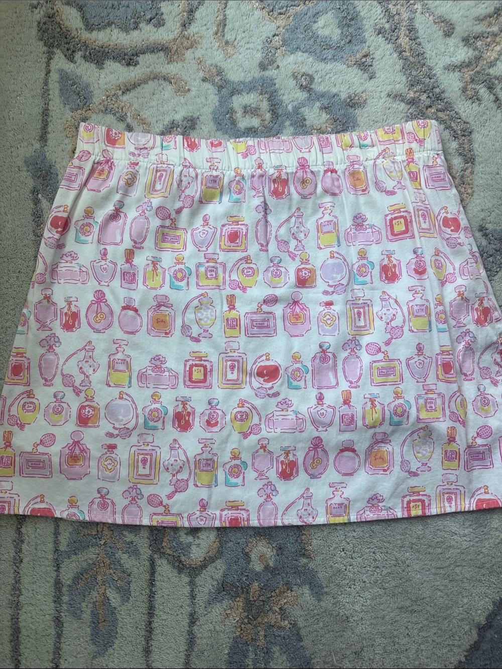 Lilly Pulitzer Resort White Spritz Perfume Bottle Briar Mini Skirt - Size Small